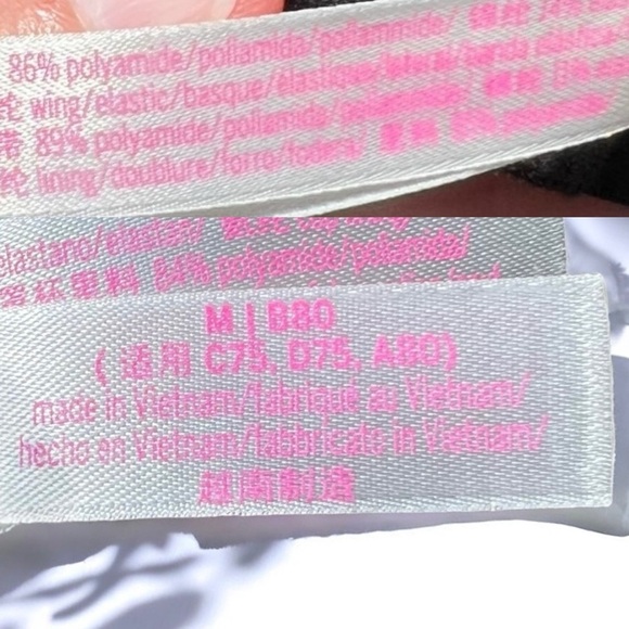 🌻Victoria's Secret PINK Colorful Floral Strappy Bralette / Sports Bra Size M - Picture 9 of 10